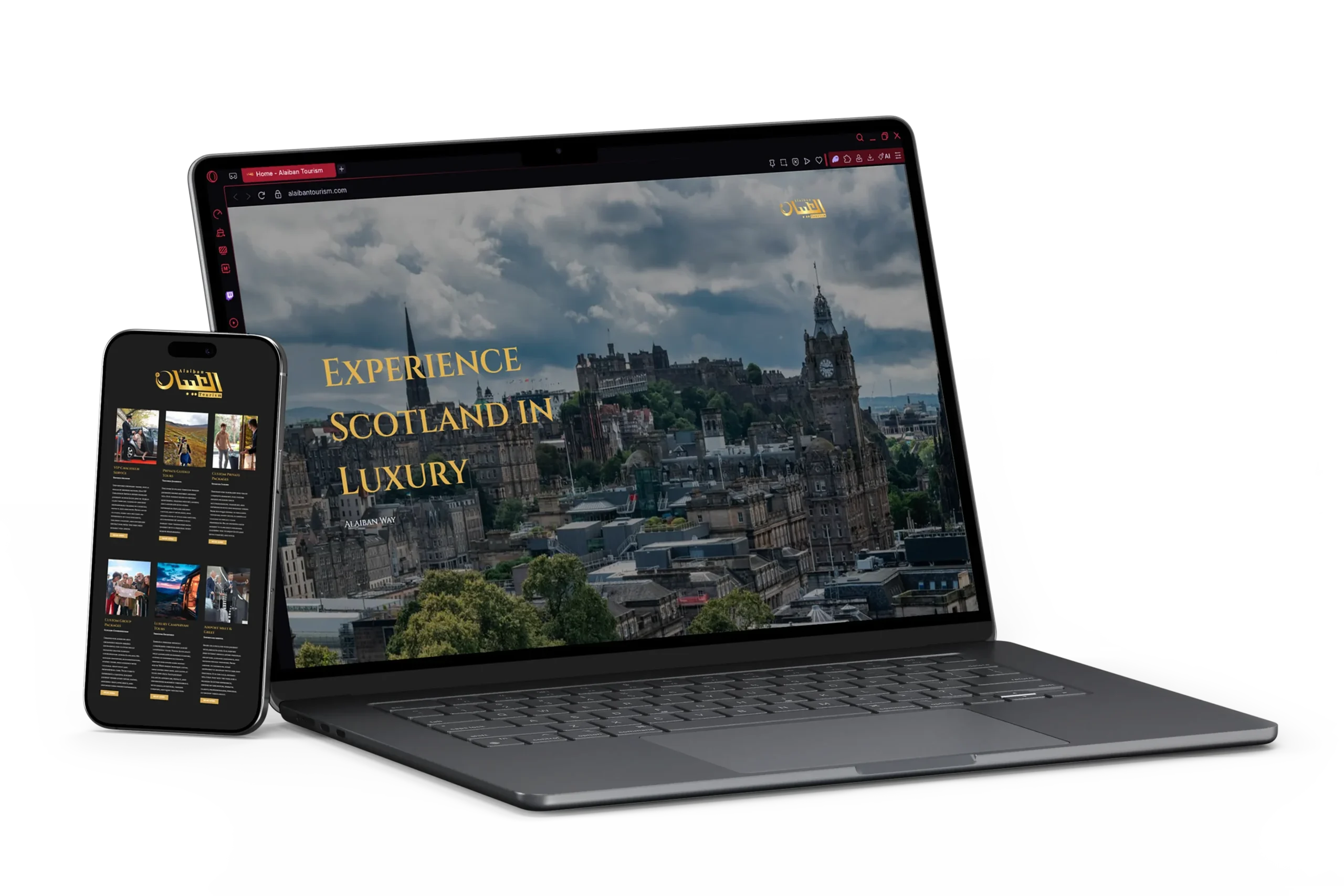 Responsive web design for Alaiban Tourism by Fathi Ghabbash, Senior Brand Designer