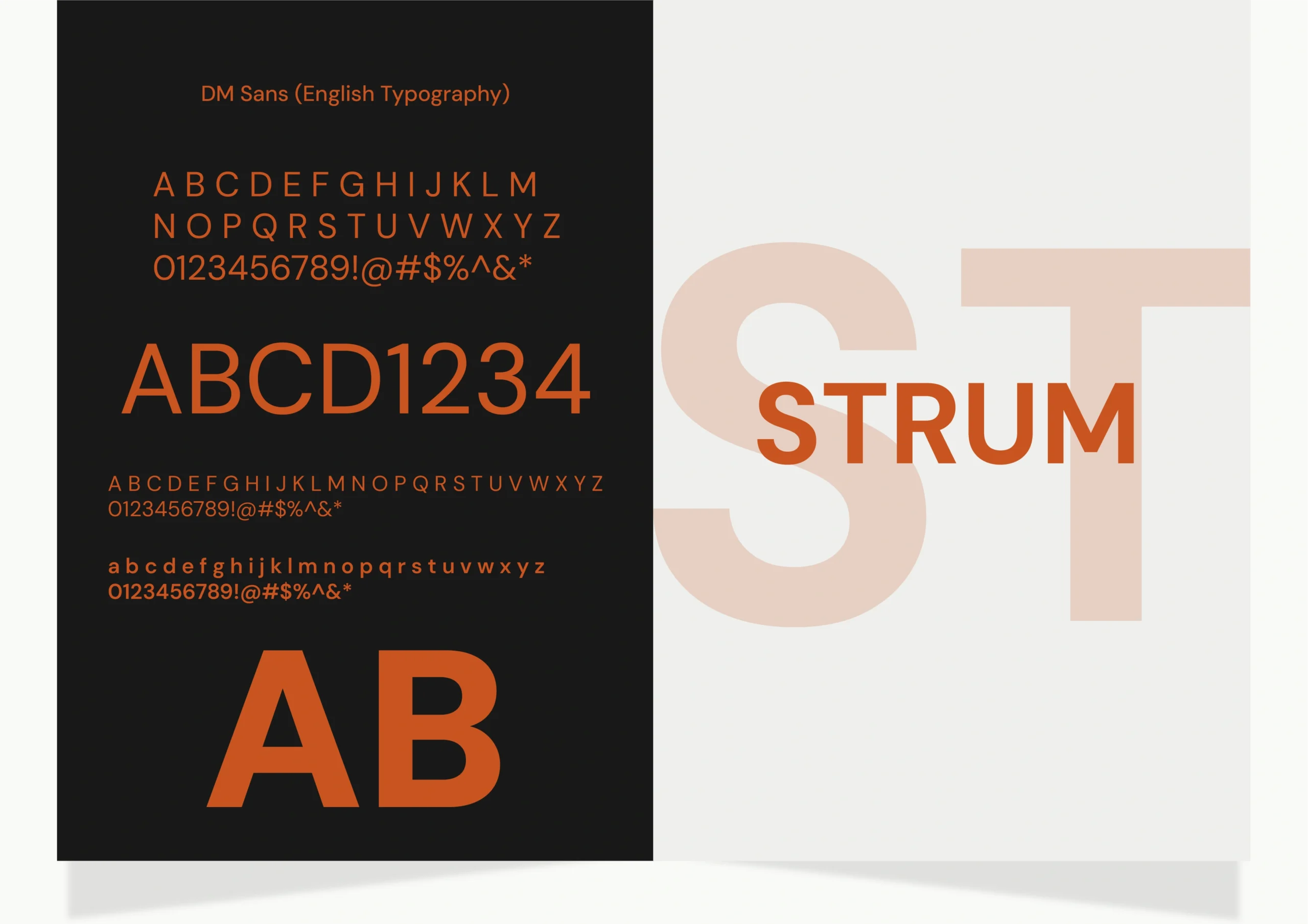 Typography and brand layout system for a fashion project, designed by Fathi Ghabbash.
