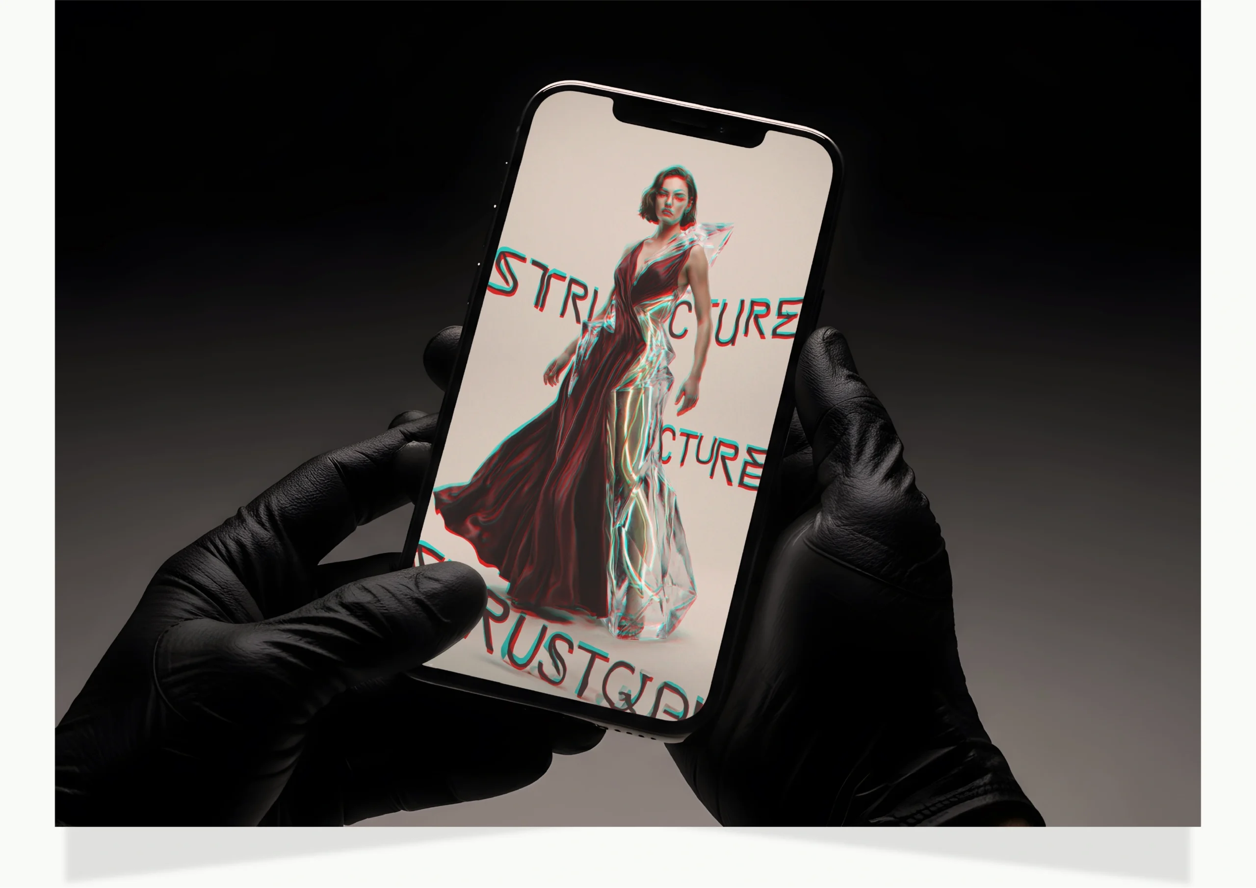 Luxury mobile interface concept showcasing fashion branding by Fathi Ghabbash.