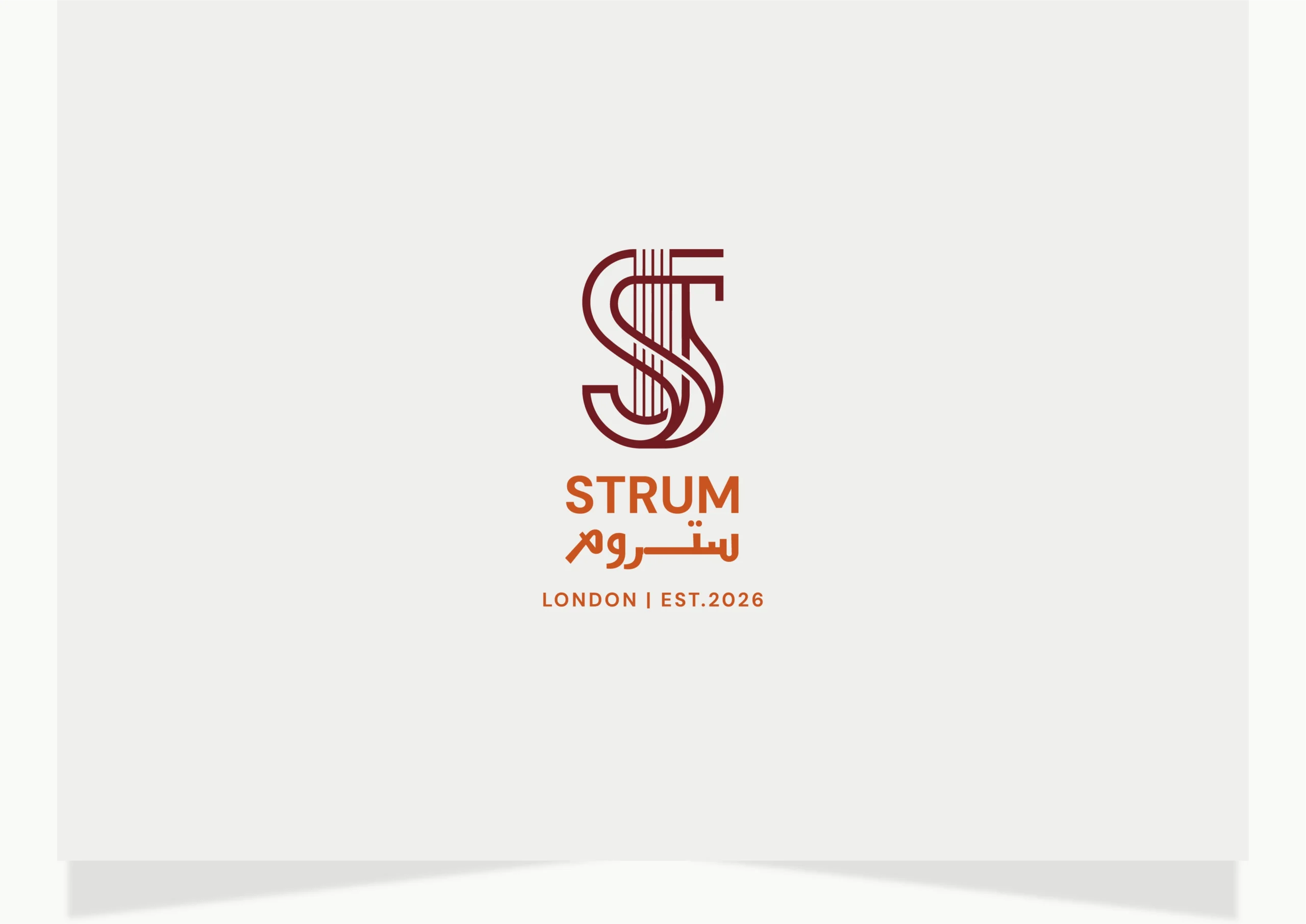 Minimalist fashion brand logo design, part of the strategic identity system by Fathi Ghabbash.